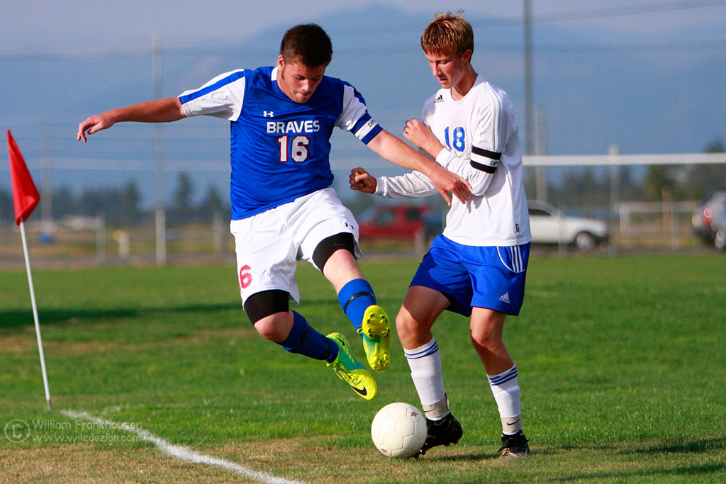 Action soccer photo
